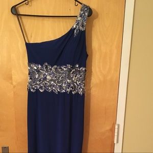 Royal blue occasion dress